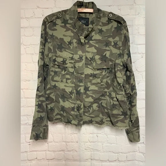 Rails Green Star Camo Utility Jacket Size M - Picture 3 of 9